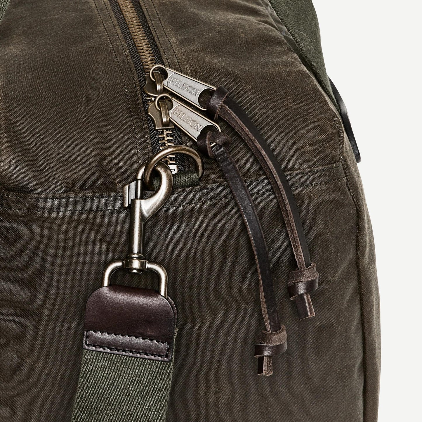 Tin Cloth Small Duffle Bag - Otter Green