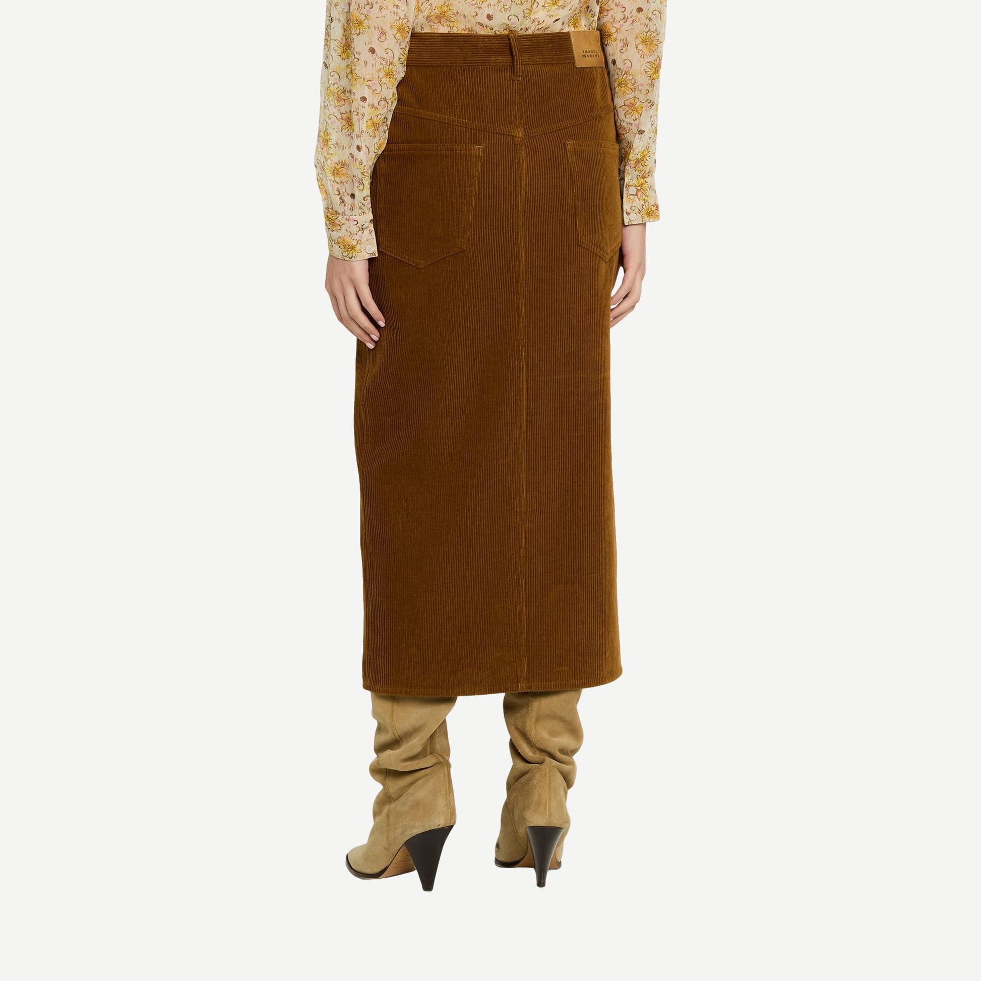 Odalie Skirt - Caramel Corduroy - Galvanic.co