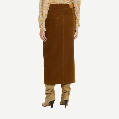 Odalie Skirt - Caramel Corduroy - Galvanic.co