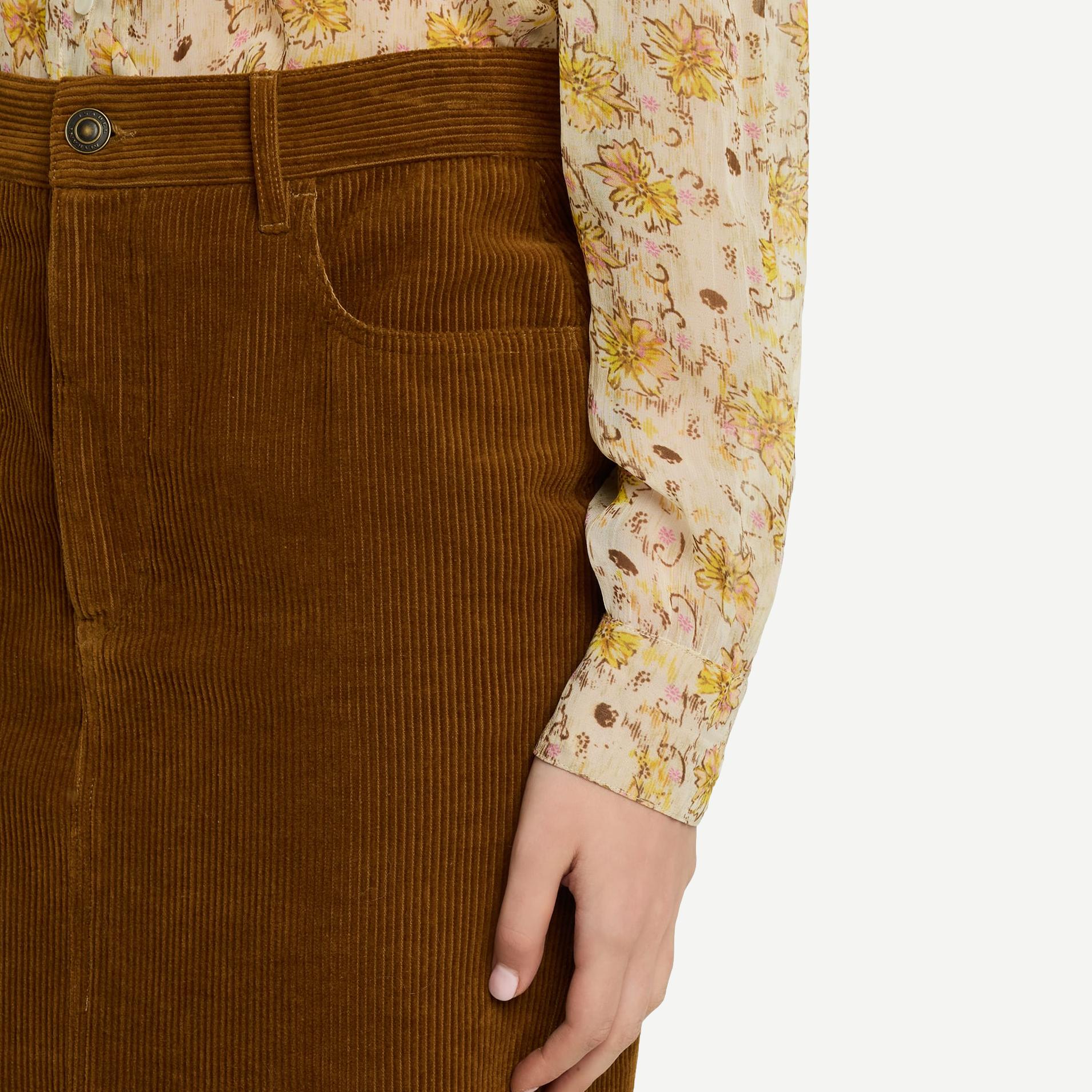 Odalie Skirt - Caramel Corduroy - Galvanic.co