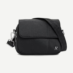 Quilted Crossbody Bag - Jet Black - Galvanic.co