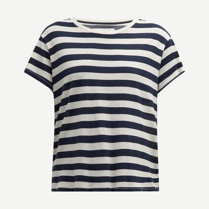 Brady Tee - Dark Navy Stripe - Galvanic.co