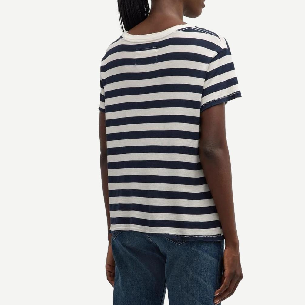Brady Tee - Dark Navy Stripe - Galvanic.co