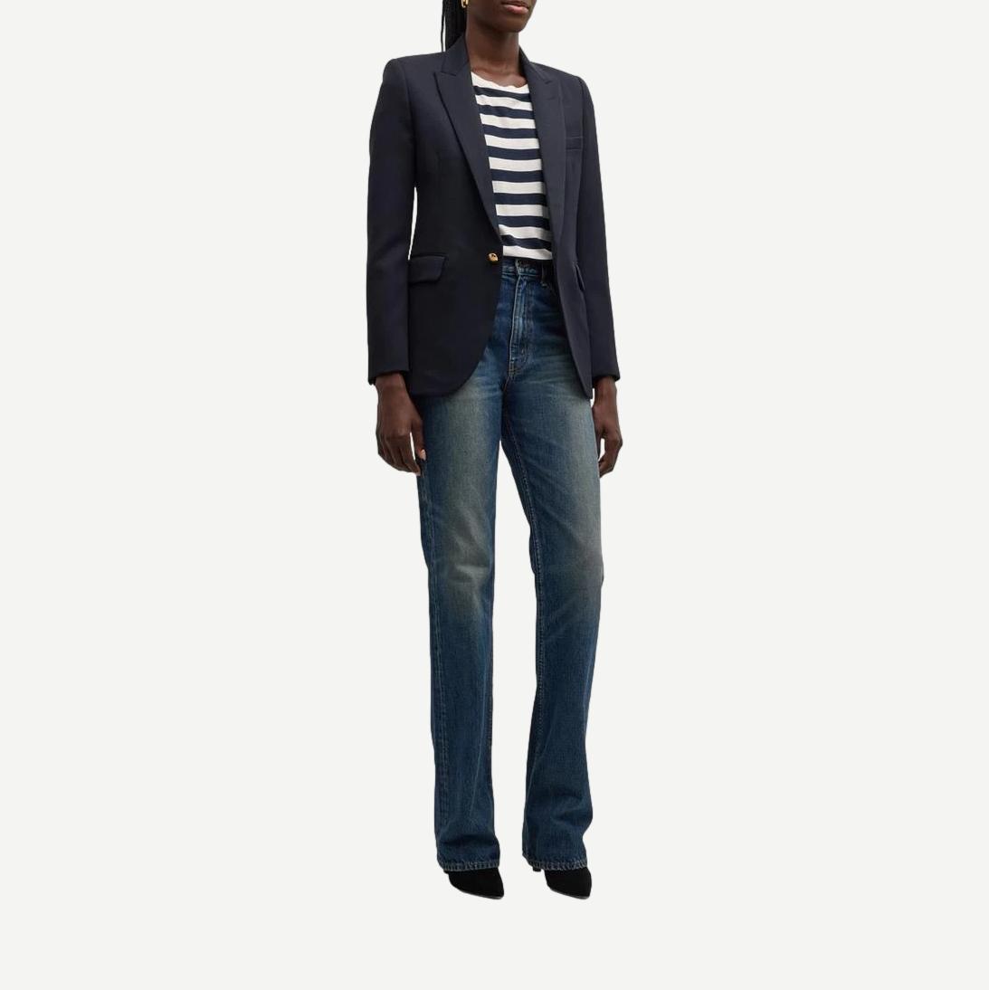 Brady Tee - Dark Navy Stripe - Galvanic.co