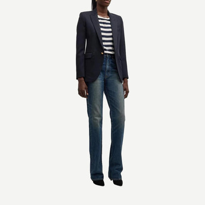 Brady Tee - Dark Navy Stripe - Galvanic.co