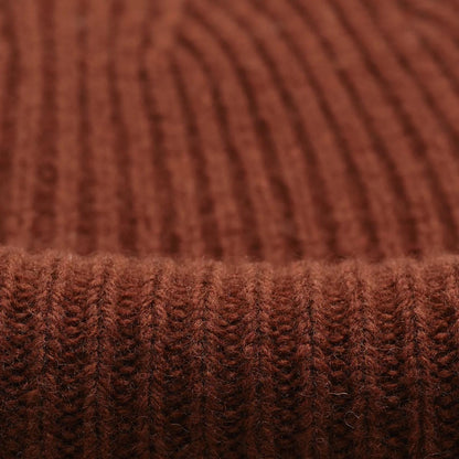 Brook Beanie Single Rib - Brown