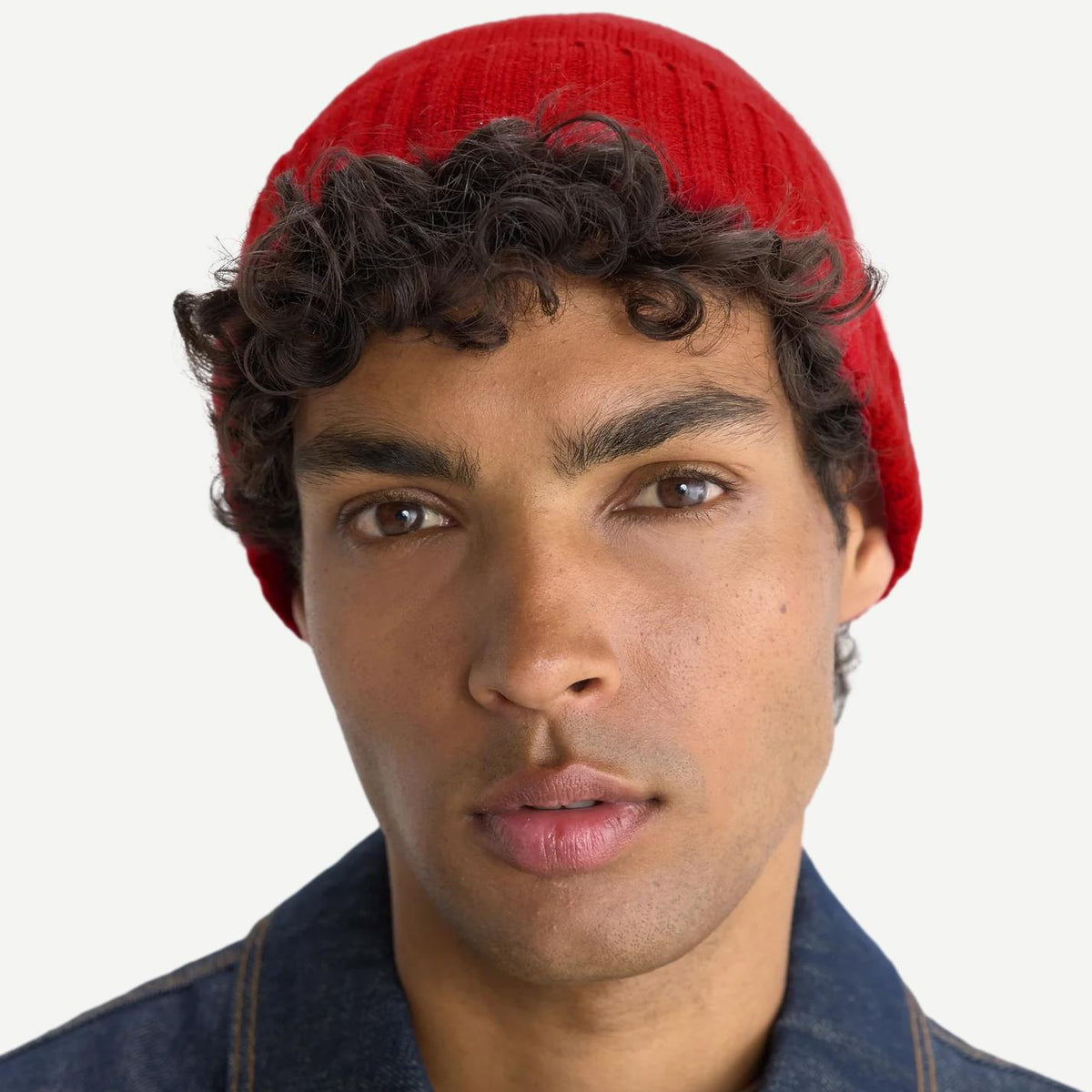 Brook Beanie Multi Knit Wool - Red