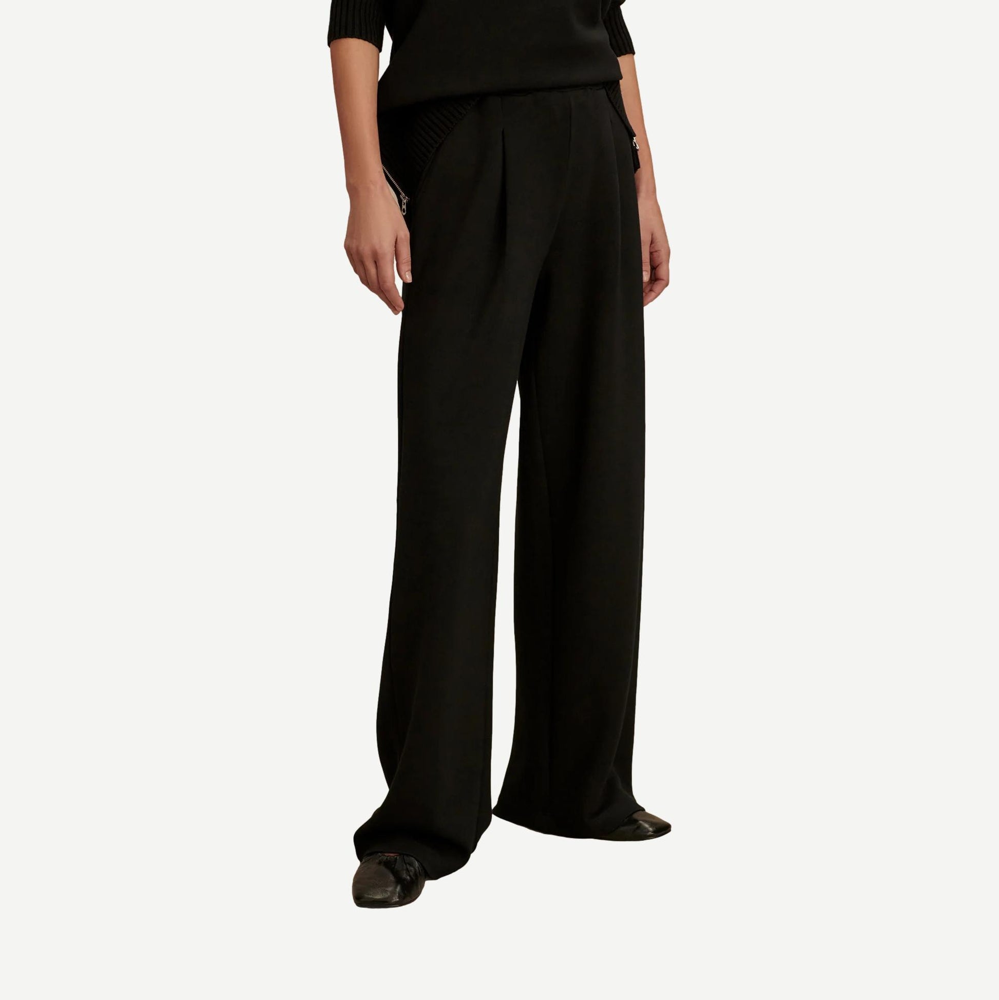 The Extra Wide Leg Pant - Black - Galvanic.co