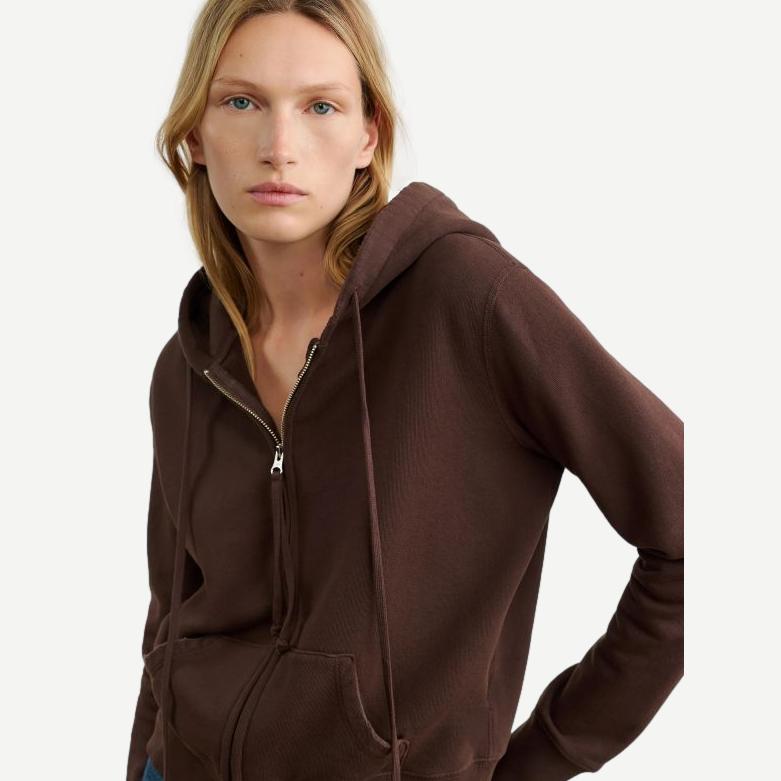 Callie Zip Up Hoodie - Espresso