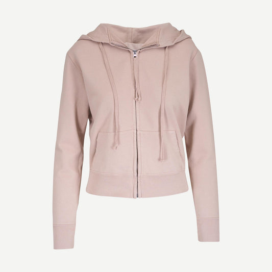 Callie Zip Up Hoodie - Dusty Peach - Galvanic.co