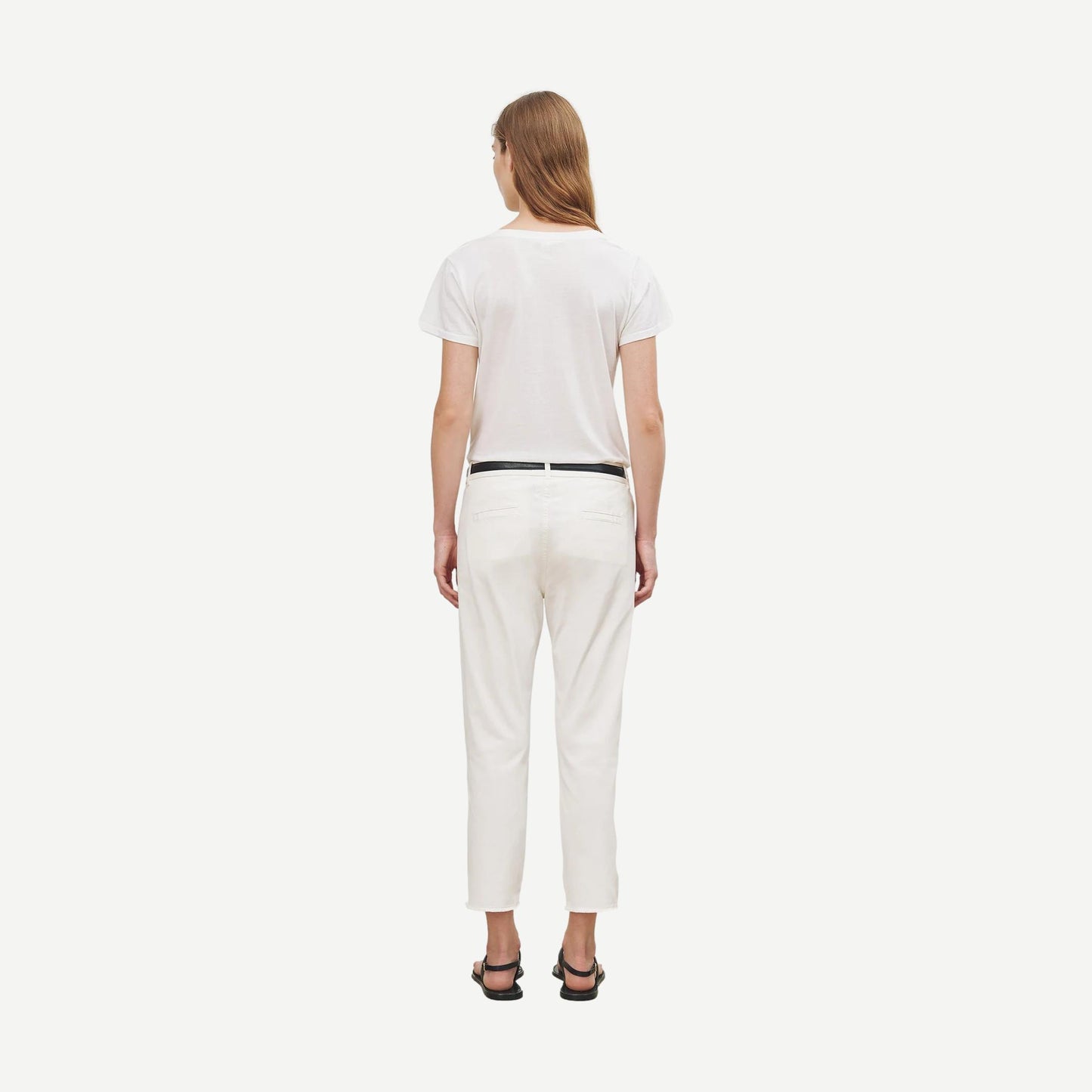 Carol V-Neck T-Shirt - White - Galvanic.co