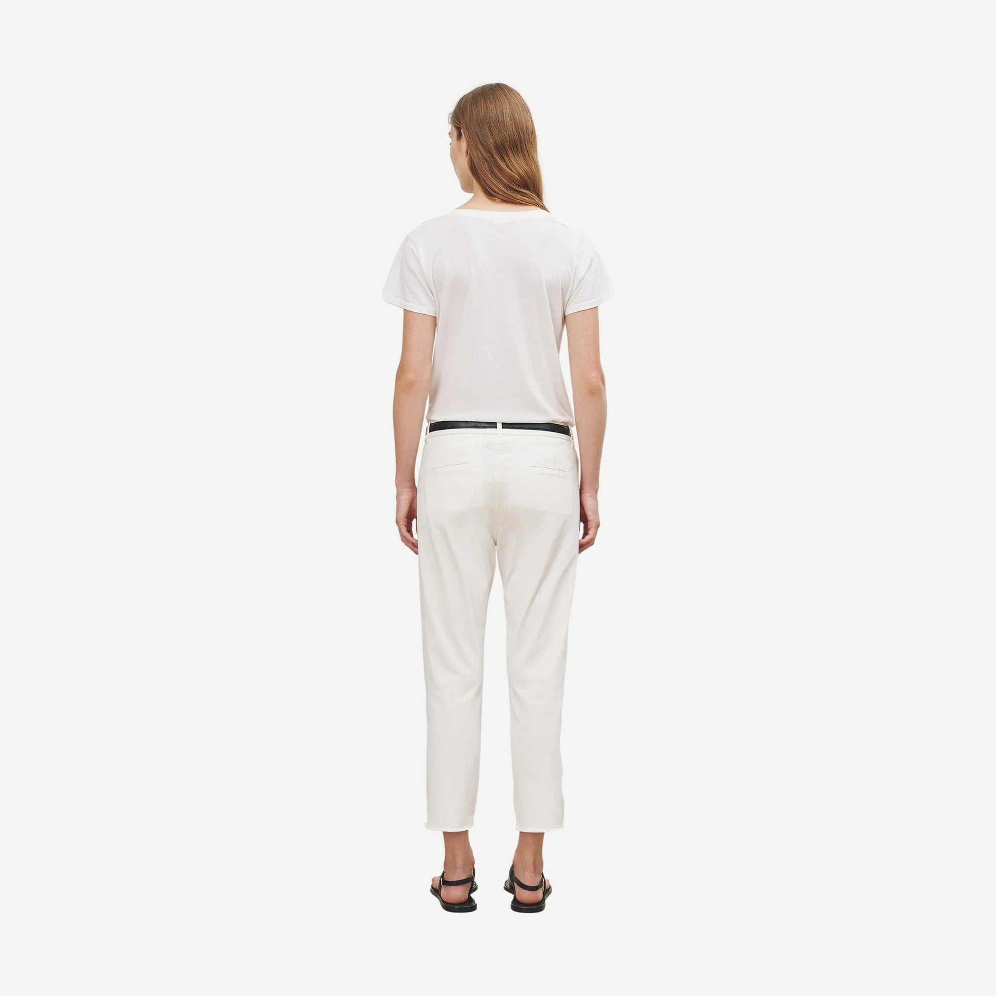 Carol V-Neck T-Shirt - White - Galvanic.co