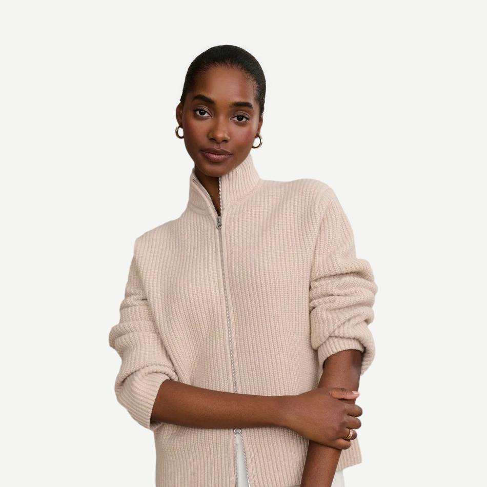 Boyd Cashmere Sweater - Oatmeal - Galvanic.co