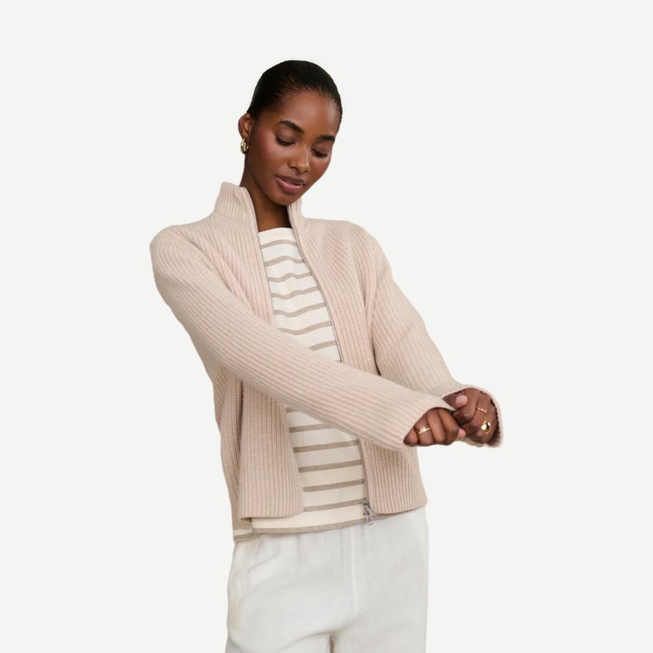 Boyd Cashmere Sweater - Oatmeal - Galvanic.co