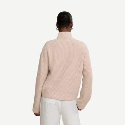 Boyd Cashmere Sweater - Oatmeal - Galvanic.co