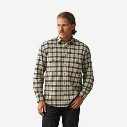 Alaskan Guide Shirt - Oatmeal / Pine Plaid - Galvanic.co