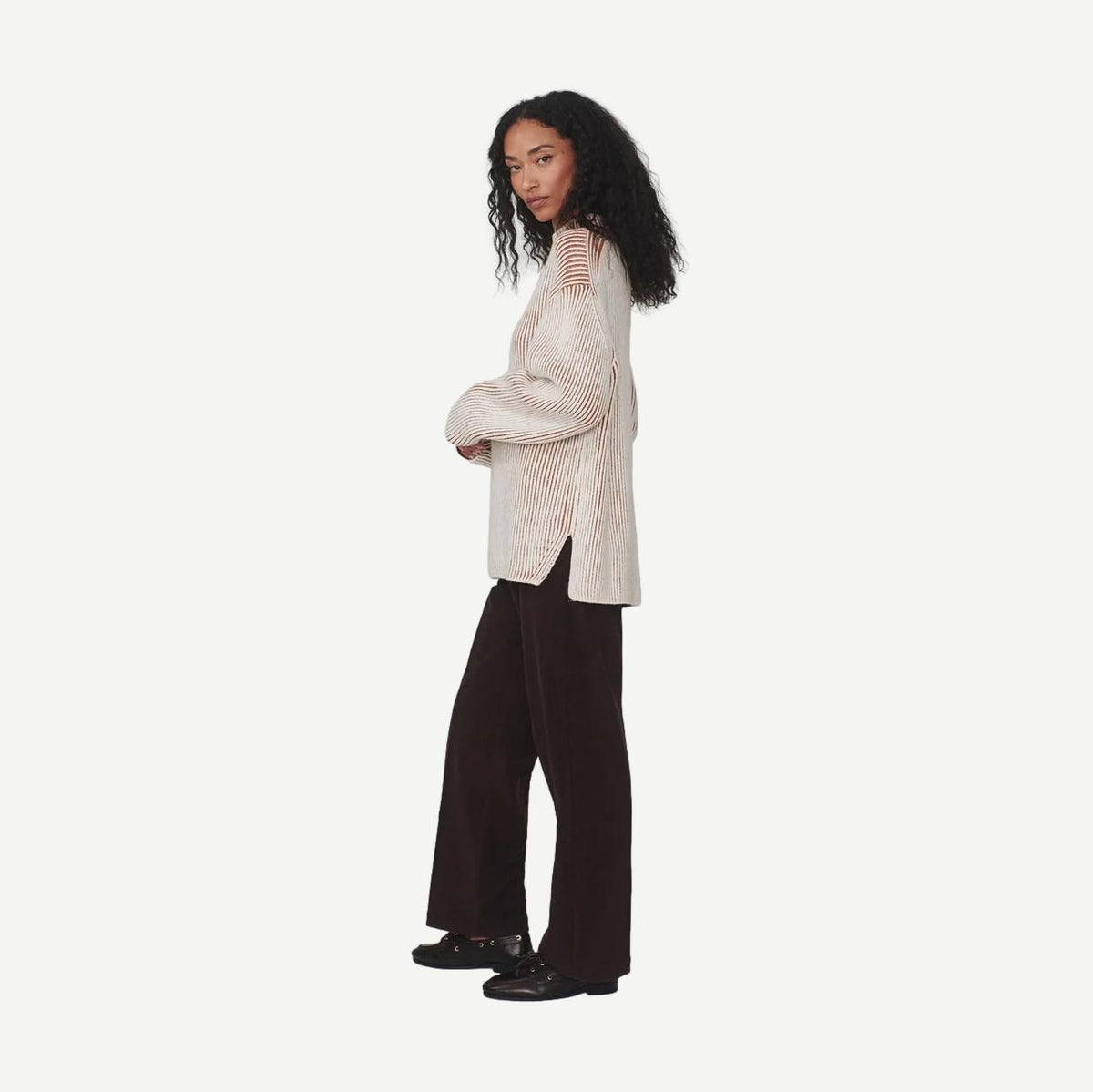 Oona Knit Sweater - Ginger Bread