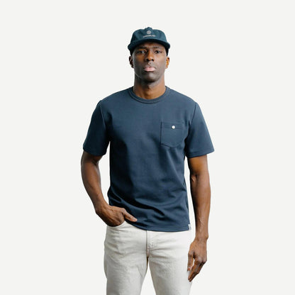 Button Tee - Navy