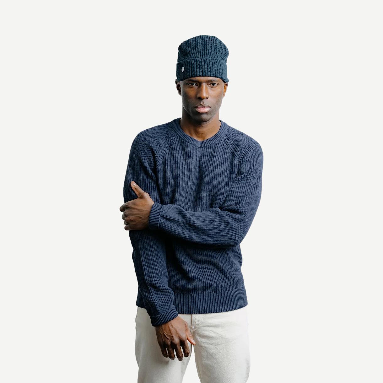 Fisherman Sweater - Navy