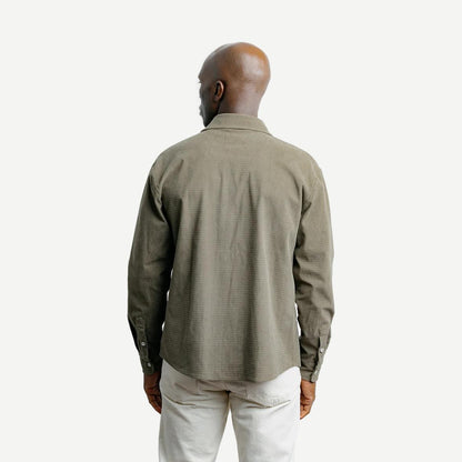Textured Overshirt - Olive
