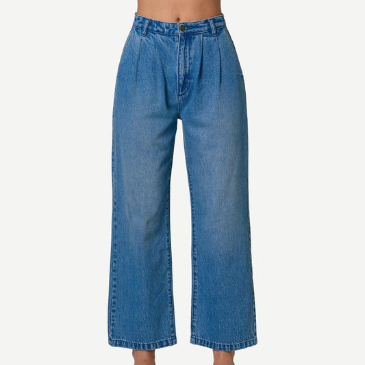 Chloe Pleat Pant - Azure - Galvanic.co