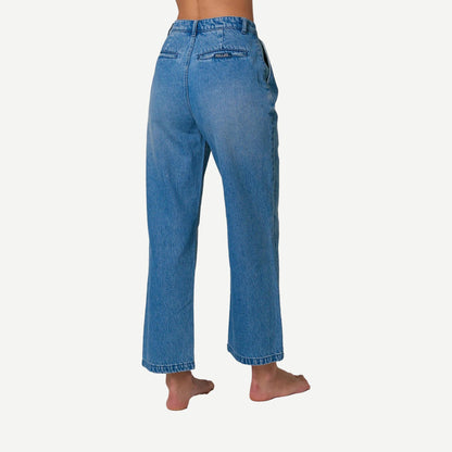 Chloe Pleat Pant - Azure - Galvanic.co