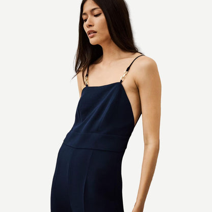 Clarisse Jumpsuit - Bleu Nuit - Galvanic.co