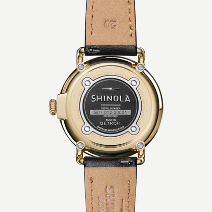 Runwell Sub Second 41mm MOP Black Leather Strap - Galvanic.co