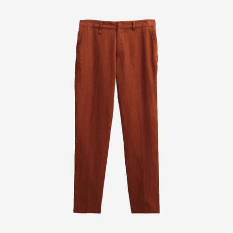 Alp Smart Trouser Linen - Rust - Galvanic.co