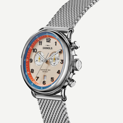 Canfield Model C56 2 Eye Chrono 43MM - Cream