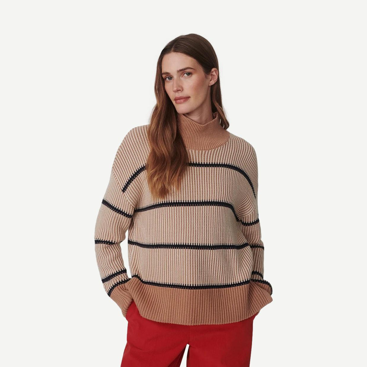 Holland Knit Sweater - Mid Tan