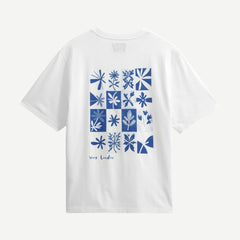 Dean SS Tee - Foral Stamps White - Galvanic.co