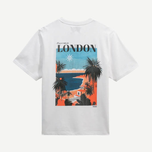 Dean SS Tee - London Postcard White - Galvanic.co