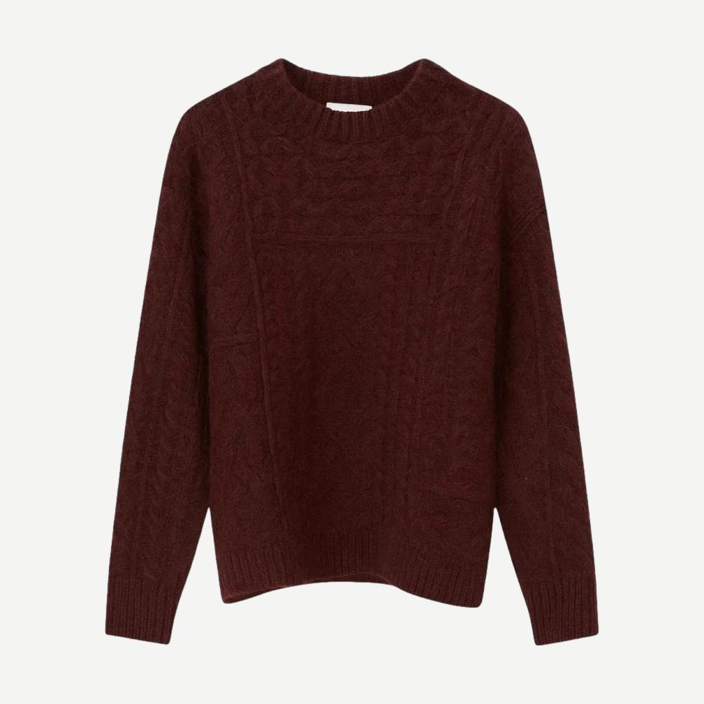 Deotille Pullover - Burgundy - Galvanic.co