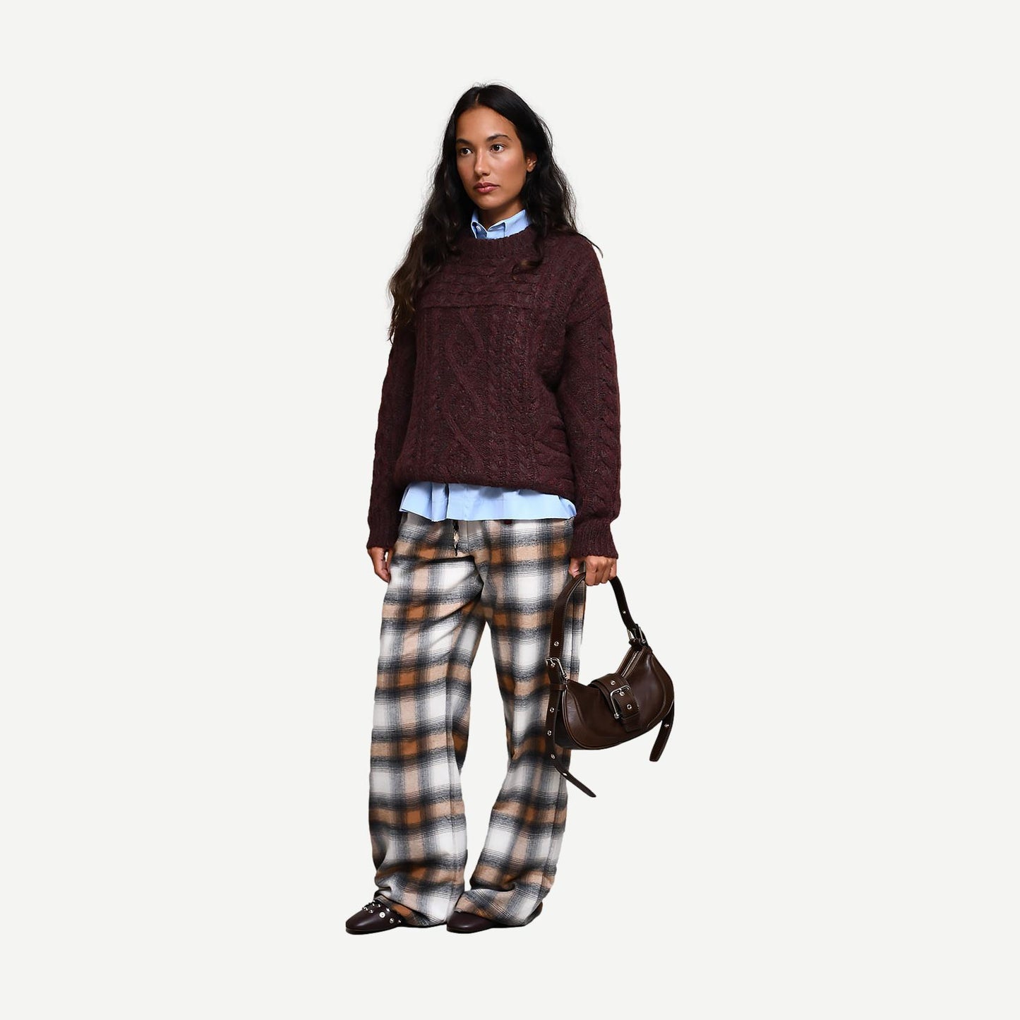 Deotille Pullover - Burgundy - Galvanic.co