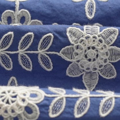 Didcot SS Shirt Heavy Corded Lace - Blue/Ecru - Galvanic.co