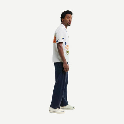 Didcot SS Shirt Chunky Flower - Ecru/Multi - Galvanic.co