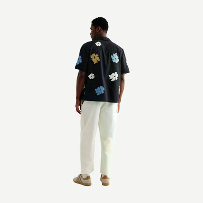 Didcot SS Shirt Flower Applique - Navy/Multi - Galvanic.co