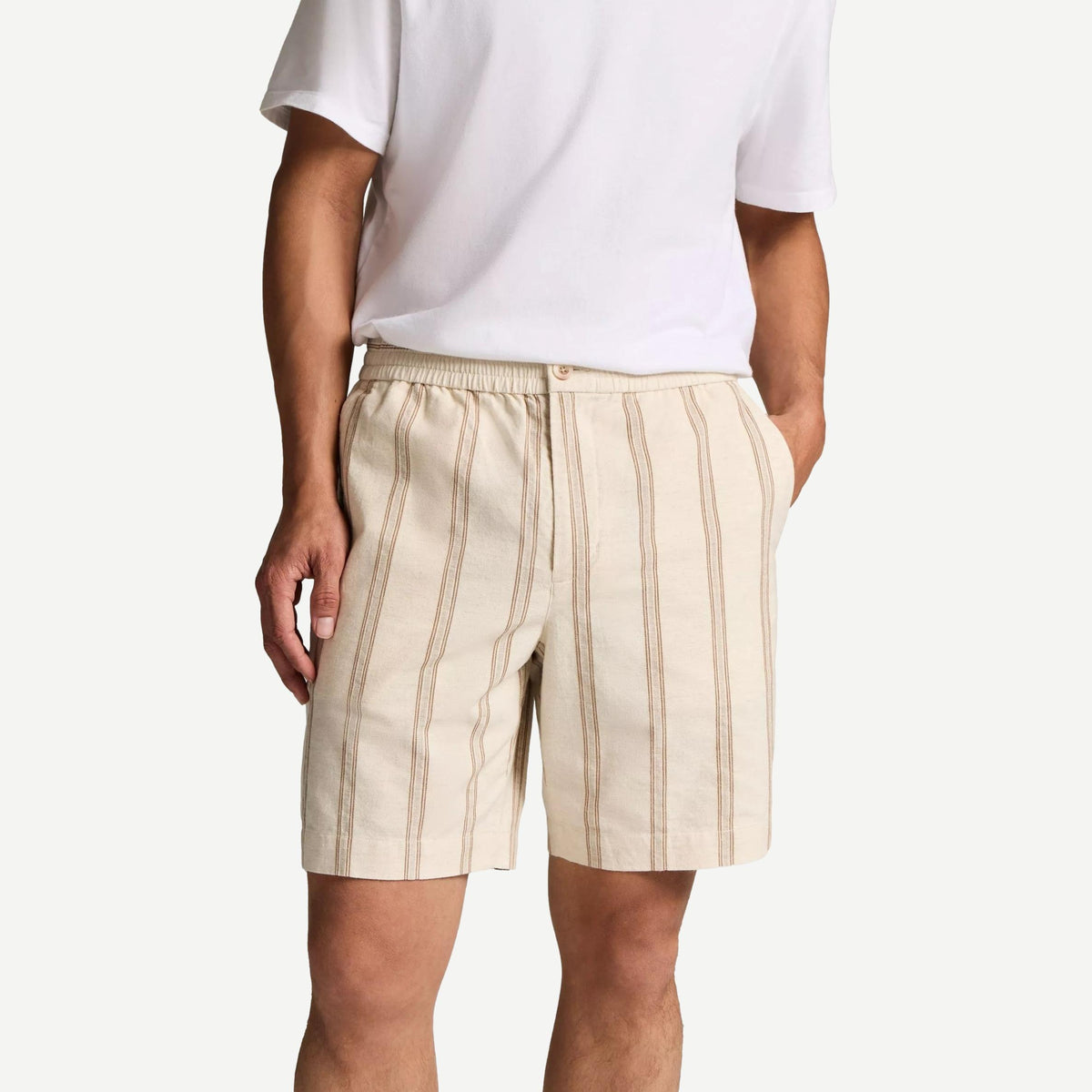 Cove Striped Short - Midland/Smock White - Galvanic.co