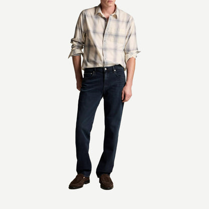 Townes Plaid L/S - Blanco/Hawke Blue