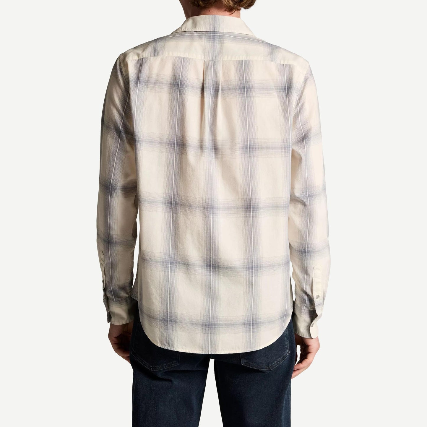 Townes Plaid L/S - Blanco/Hawke Blue