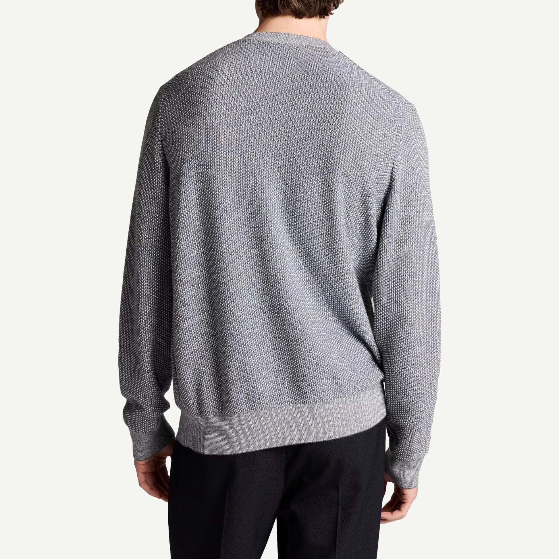Geo Jacquard L/S Crew - Dyelot - Galvanic.co