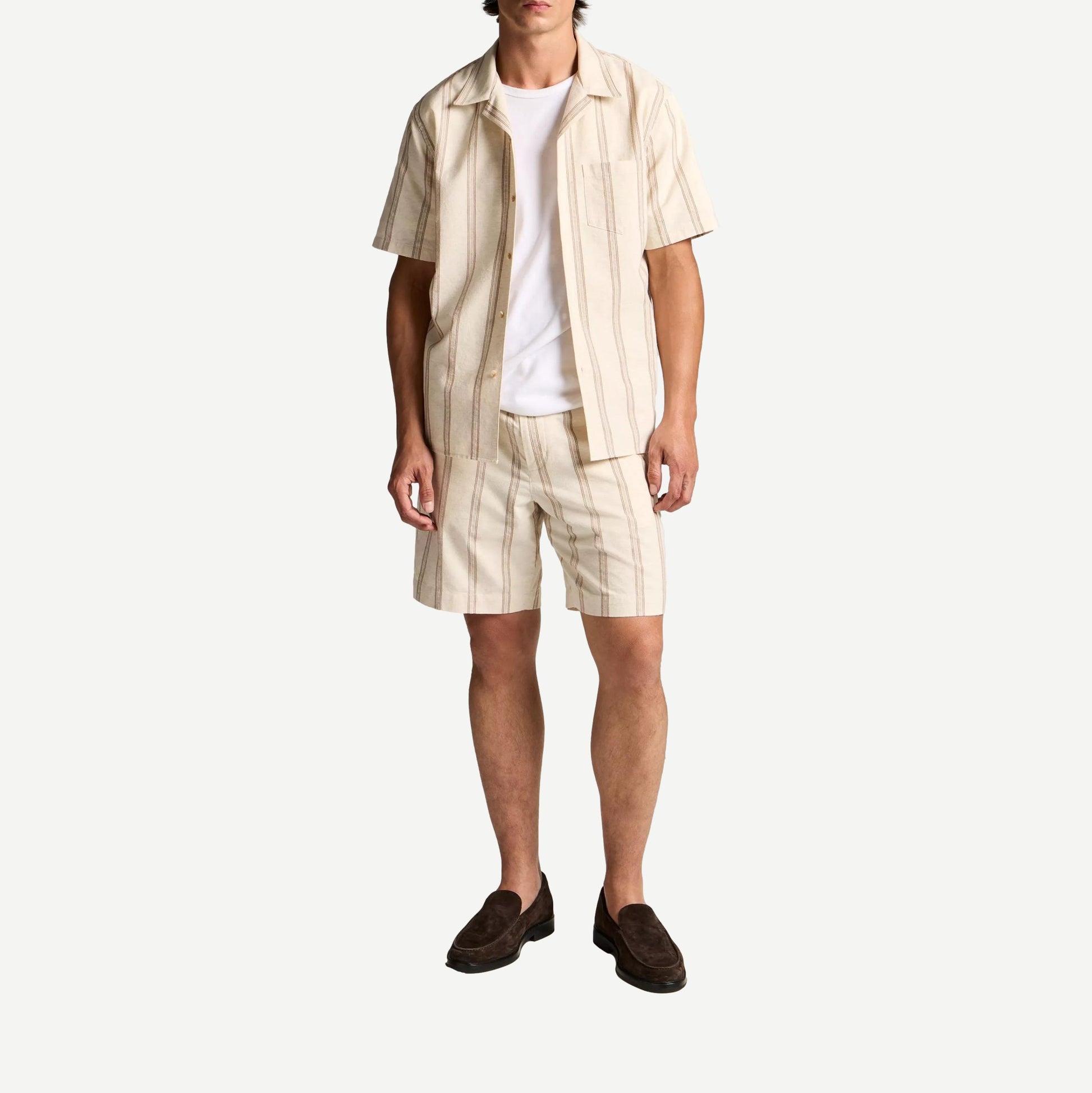 Cove Striped Short - Midland/Smock White - Galvanic.co