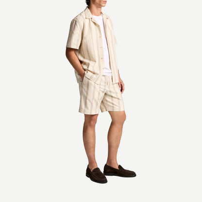 Cove Striped Short - Midland/Smock White - Galvanic.co