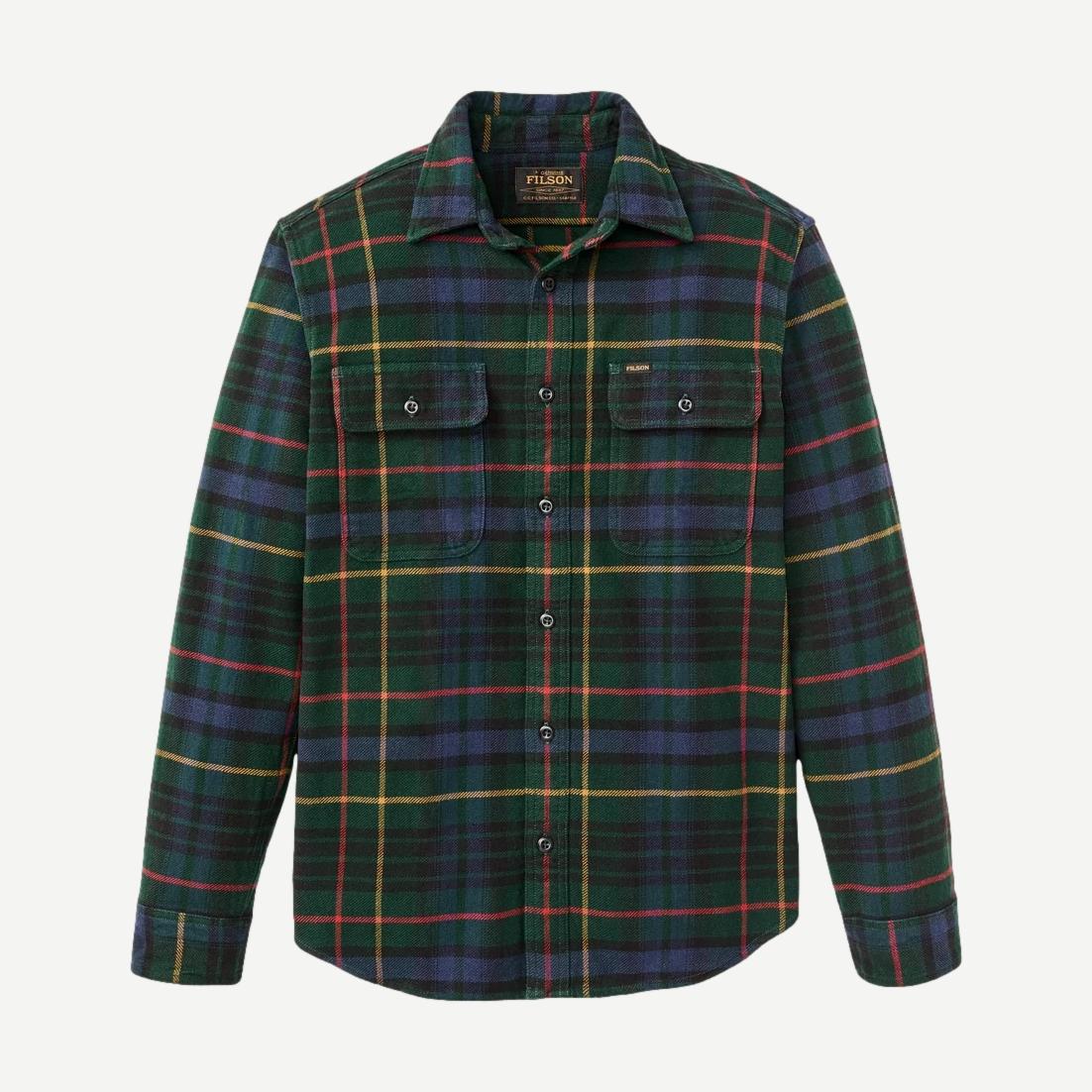 Vintage Flannel Workshirt - Green/Navy Plaid