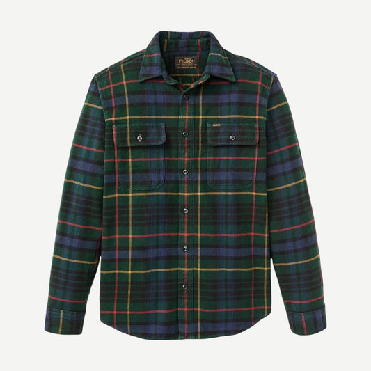 Vintage Flannel Workshirt - Green/Navy Plaid
