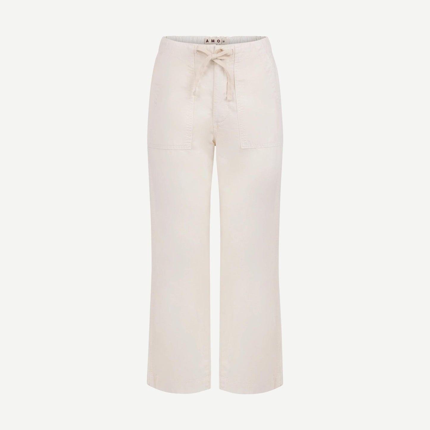Easy Drawstring Slouch Crop - Bone