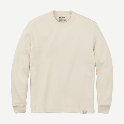 Waffle Knit Thermal Crewneck - Sand