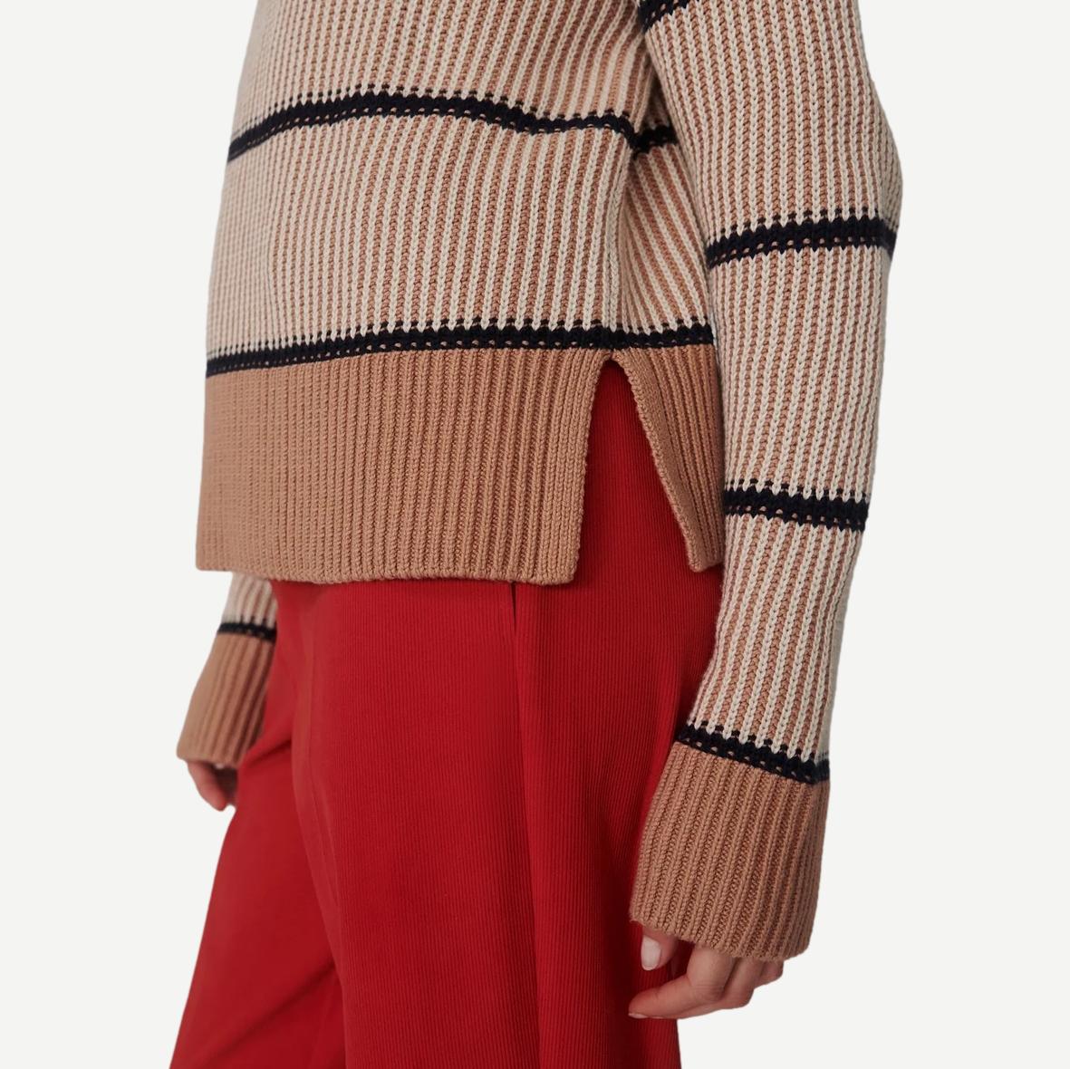 Holland Knit Sweater - Mid Tan