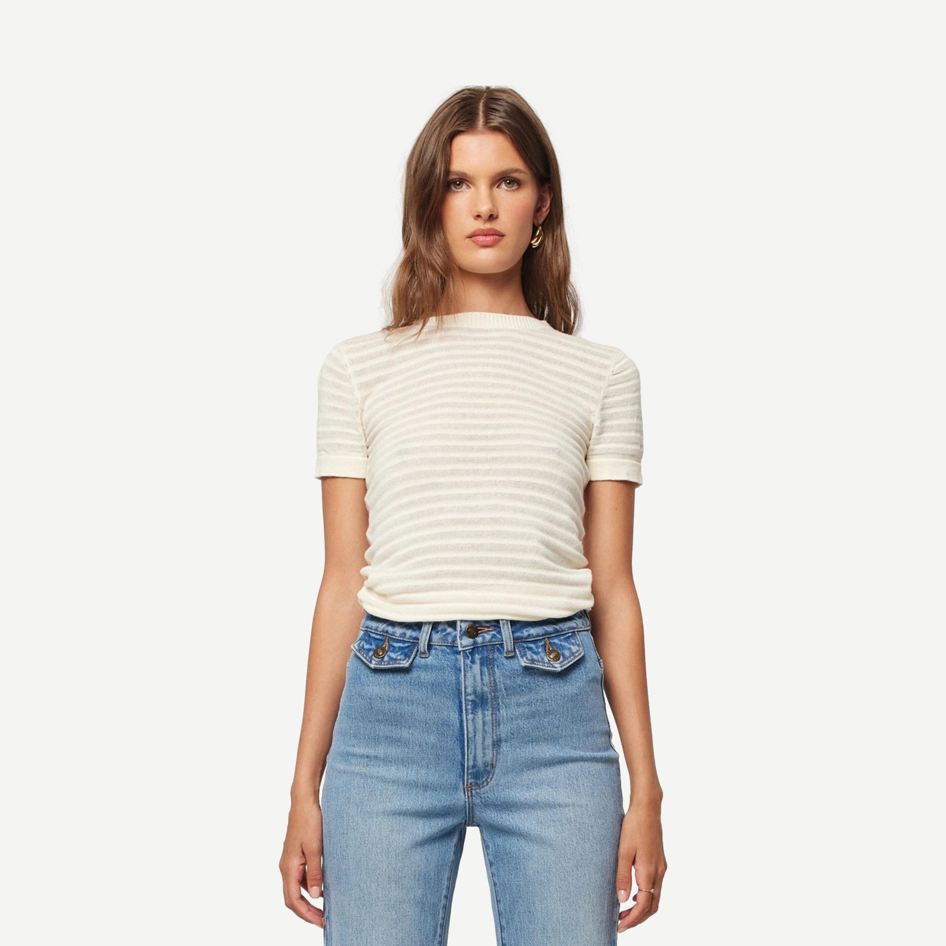 Edgar Tomboy Tee - Vintage White - Galvanic.co